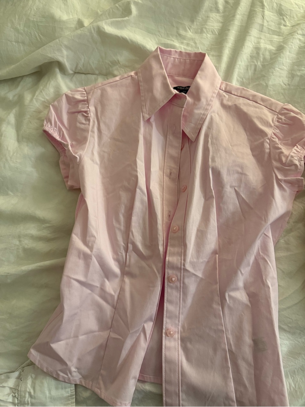 wild fable Light Pink Short Sleeve Button-Down Shirt